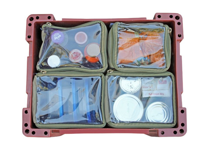 Camp Cover Wolf Box Pouch- 4x Quarters