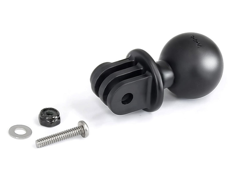 1 Inch Kogelkopadapter Met 1/4-20 Schroefdraad – Roestvrijstalen Balhoofd, TPU Antislipcoating, Compatibel Met Ram Mounts, Voor Camera, Videocamera En Actiecamera
